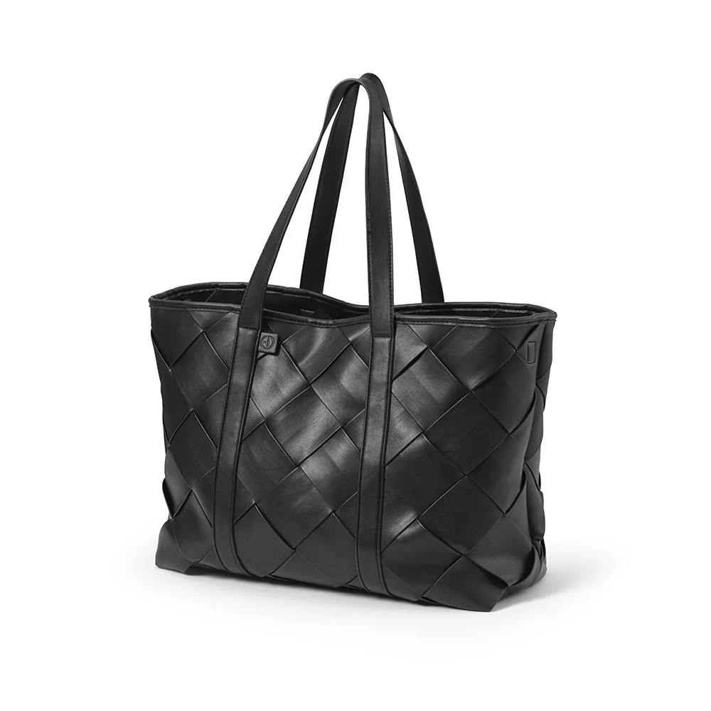 Elodie Skötväska Braided Leather - Black