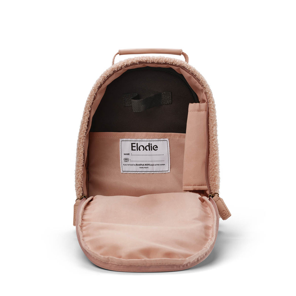 Elodie Ryggsäck MINI -Pink Bouclé