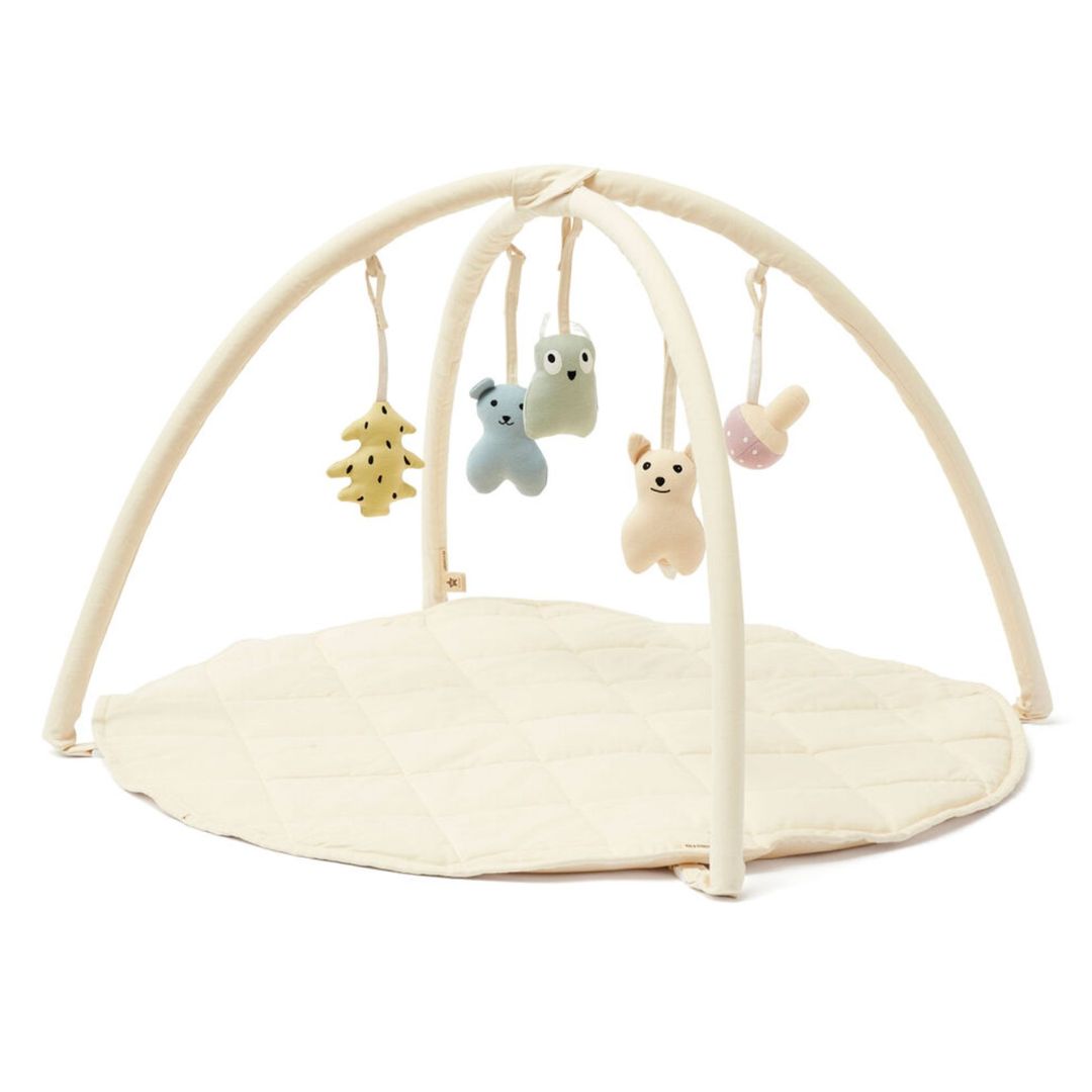 Kids Concept Babygym textil naturvit