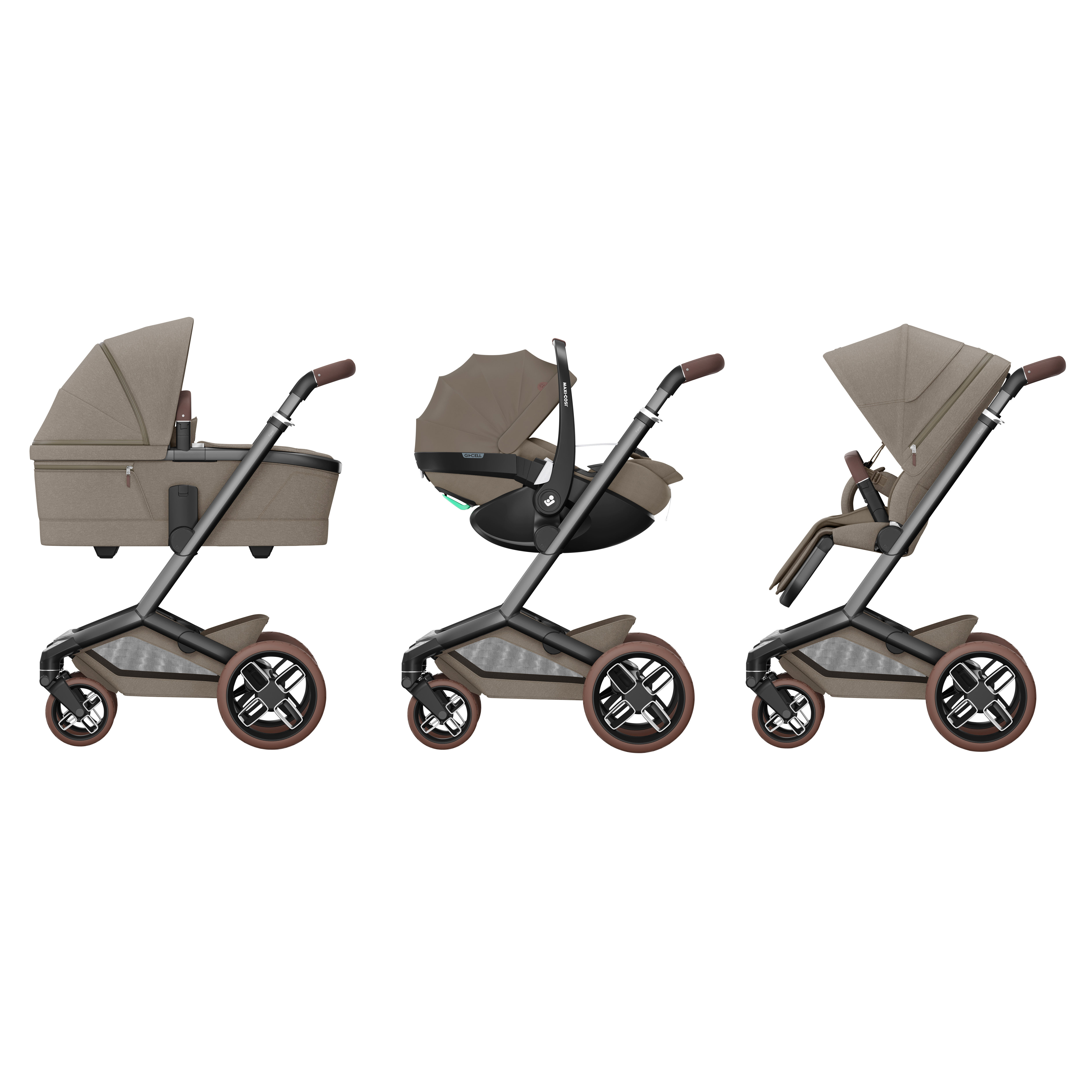 Maxi-Cosi Fame barnvagn Twillic Truffle