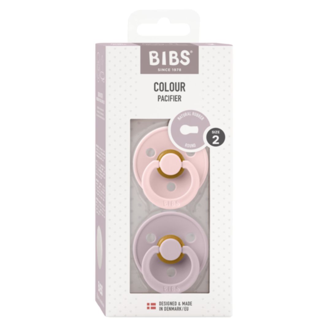 Bibs Napp 2-Pack 6-18m Blossom/Dusky Lilac