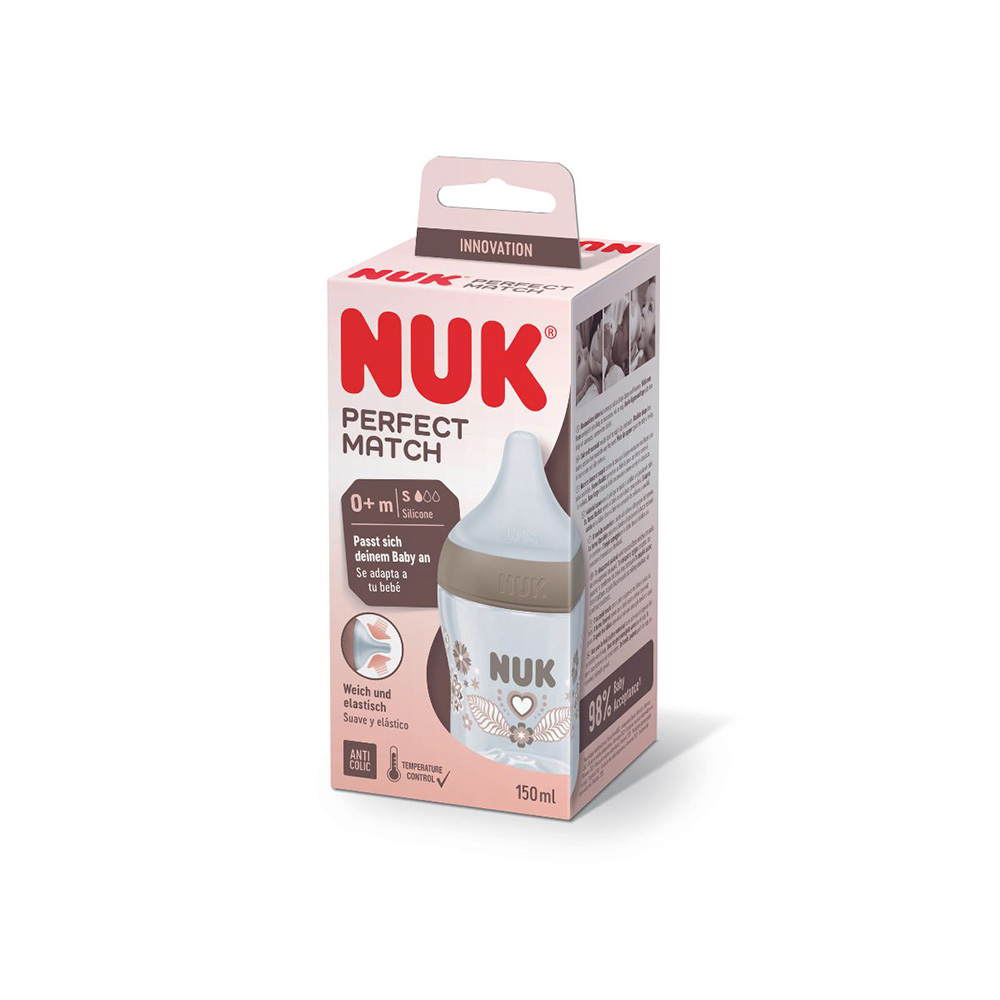 NUK Perfect Match Nappflaska 150 ml - Heart 