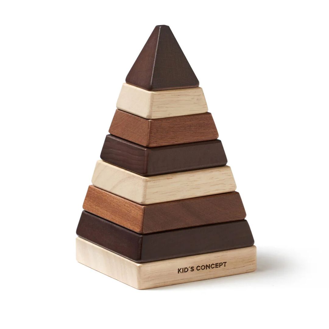 Kids Concept Plocktorn pyramid natur NEO