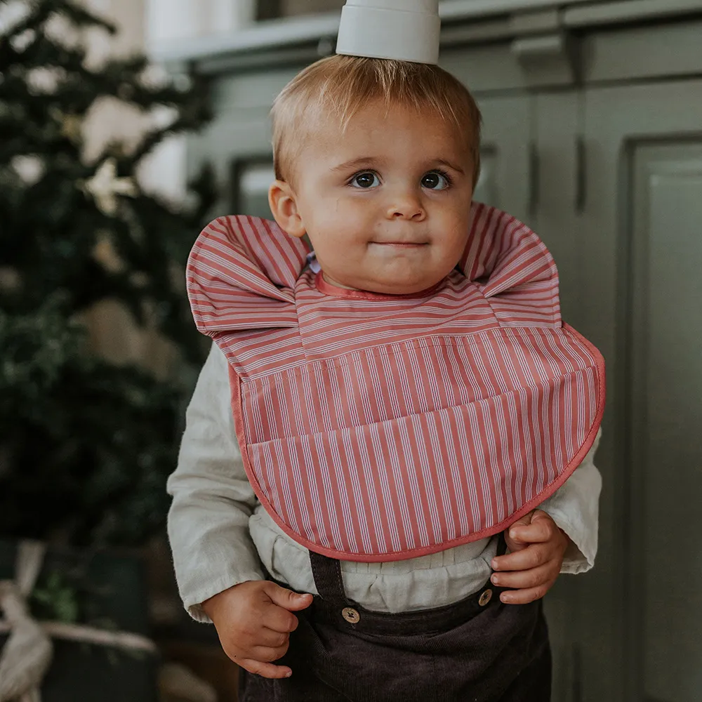 Elodie Baby Bib Pinafore Blush