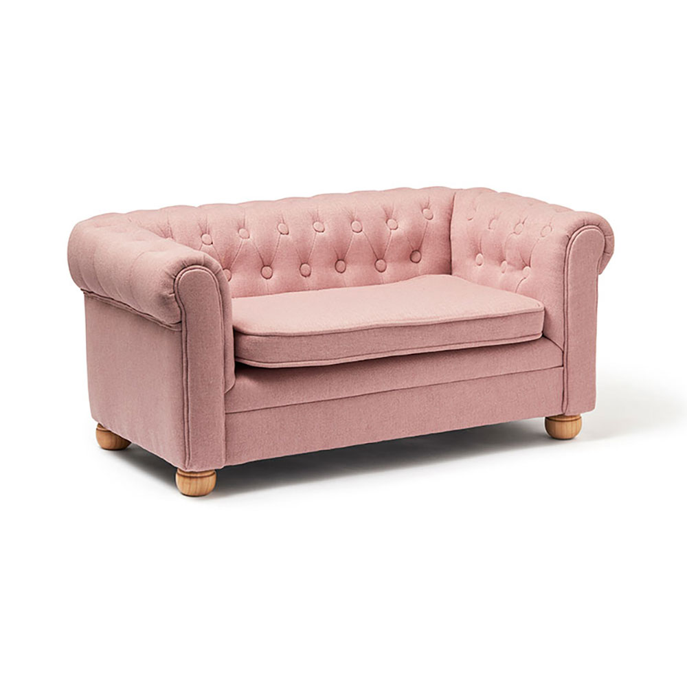 Kids Concept Soffa chesterfield liten rosa