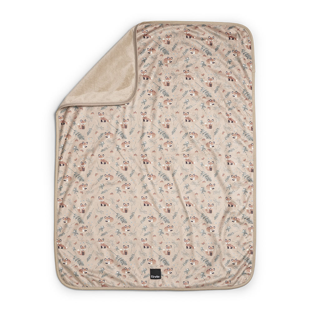 Elodie Pearl Velvet Blanket Nordic Woodland