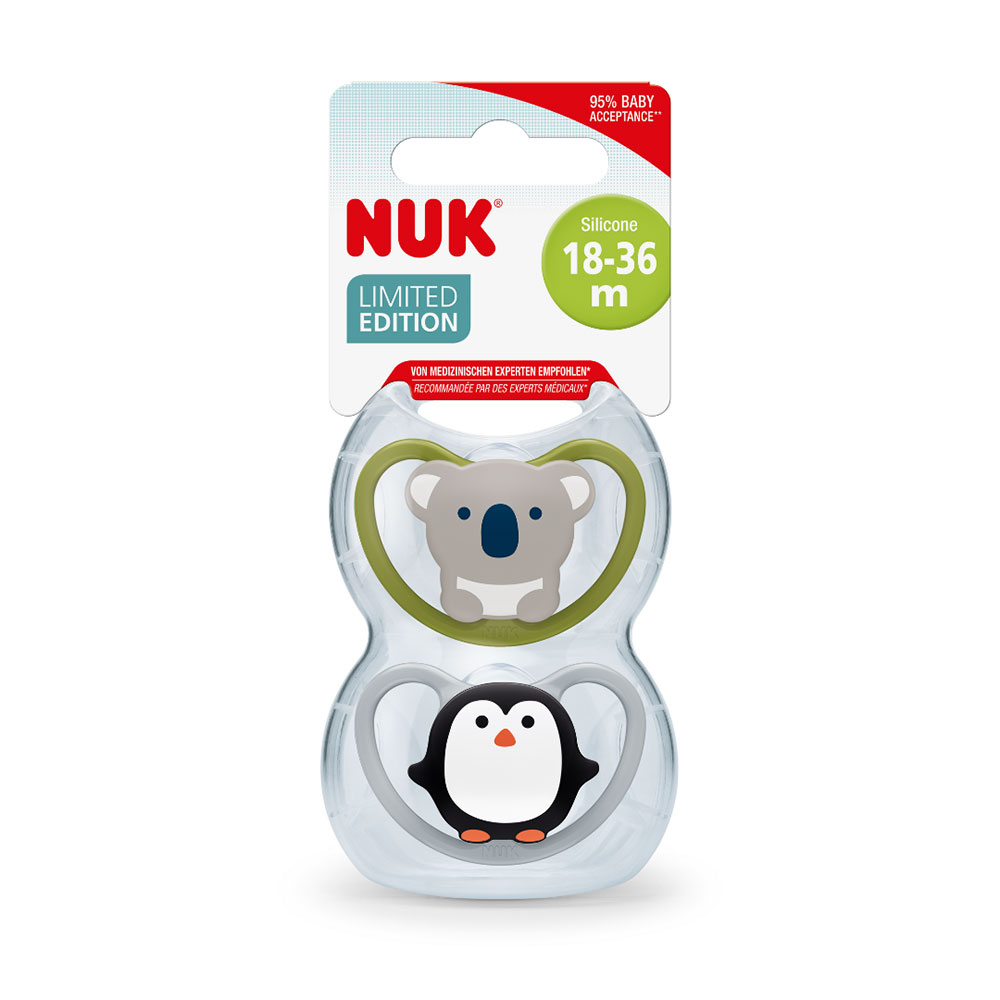 NUK napp 6-18m Space Limited Edition Monochrome