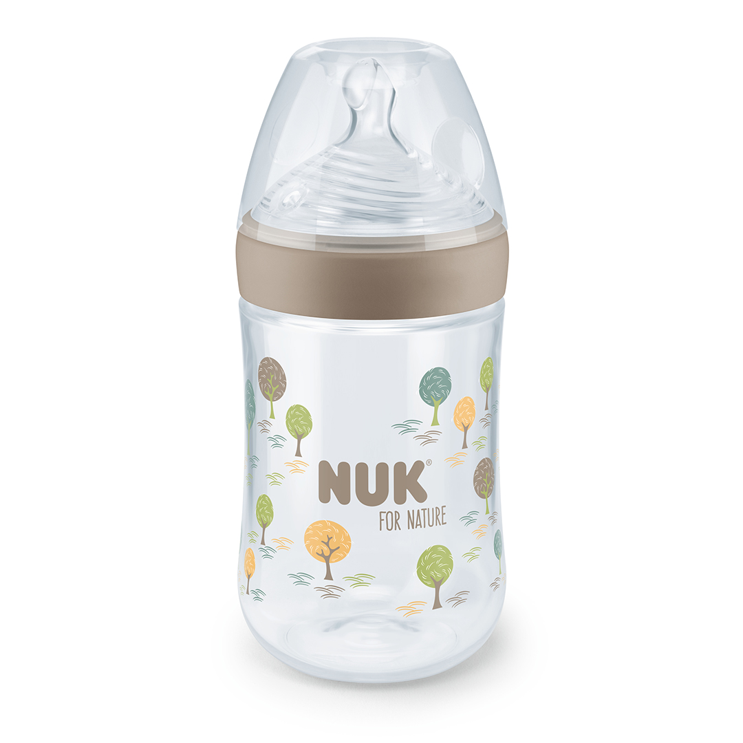NUK for Nature nappflaska silikon Mixed Colours 260ml