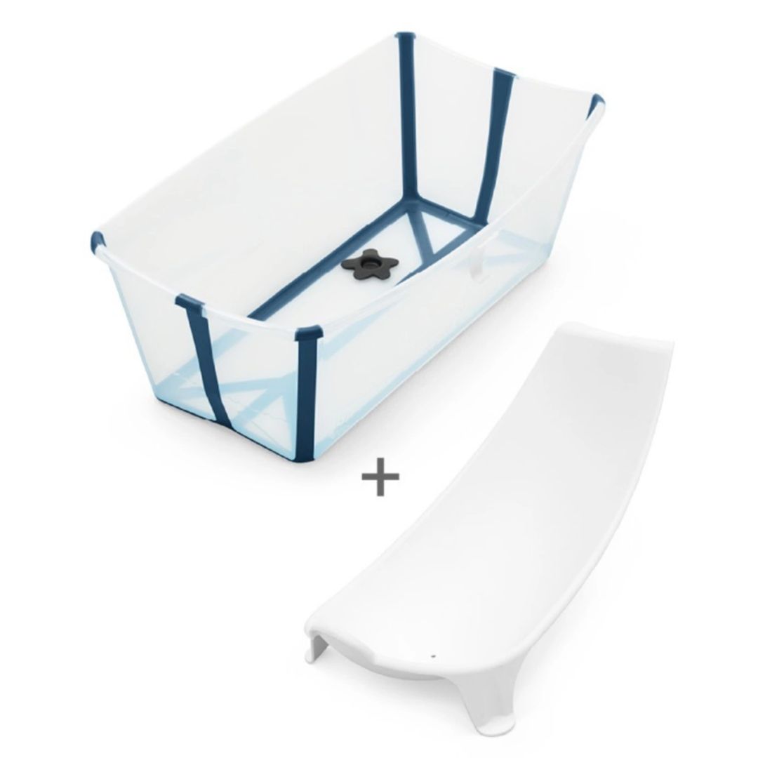 Stokke badbalja Flexi Bath X-Large badstöd Transparent Blue