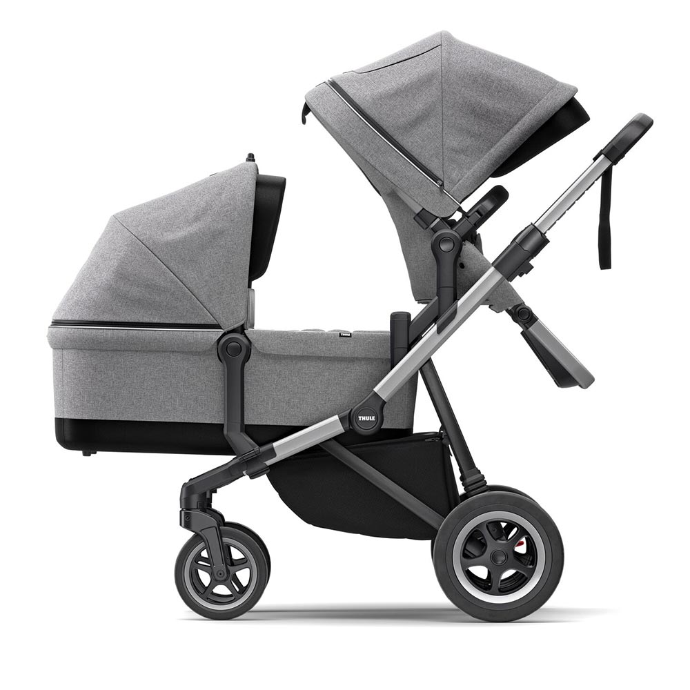 Thule Sleek barnvagn Grey Melange/Black
