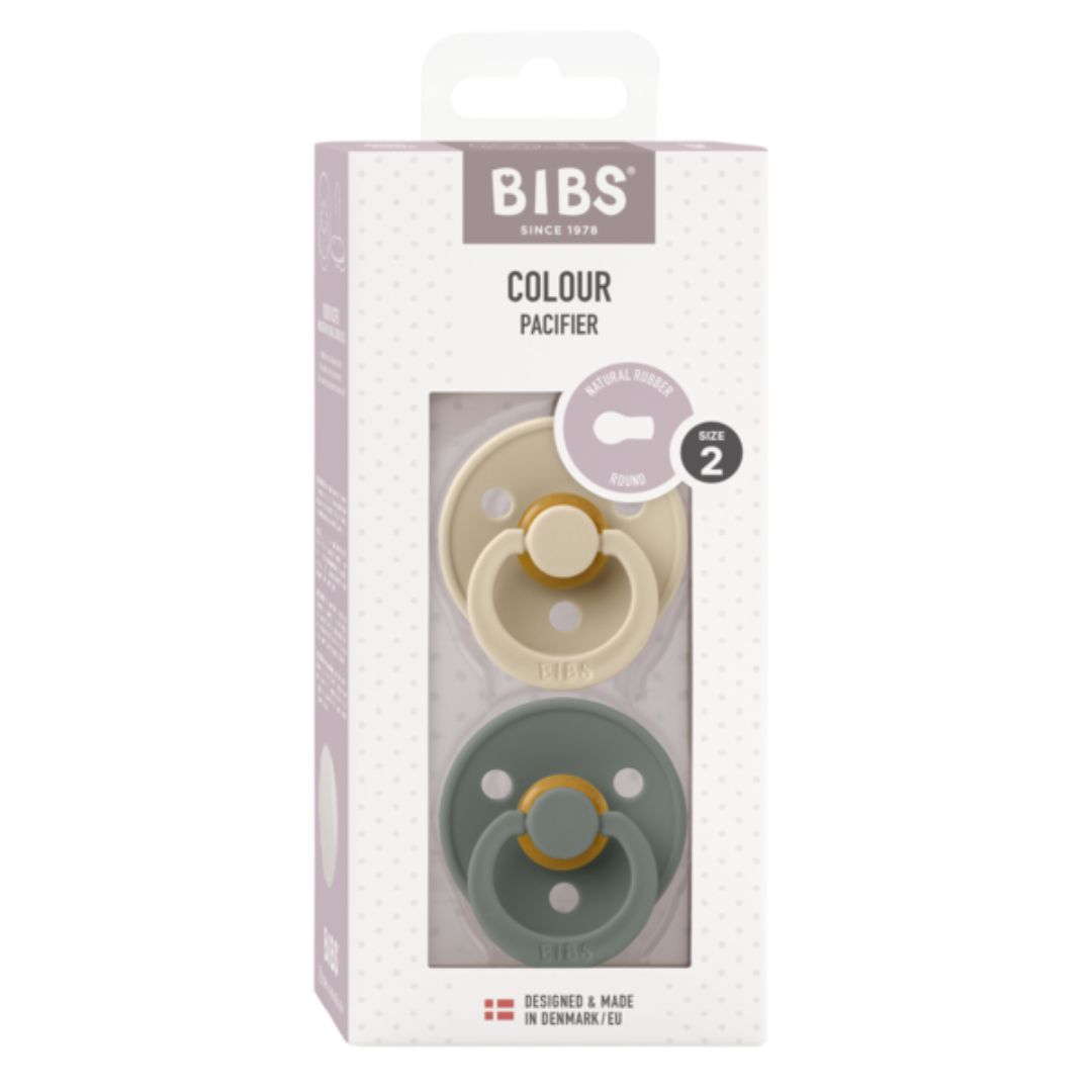 Bibs Napp 2-Pack 6-18m Vanilla/Pine