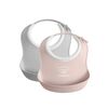 BabyBjörn Liten Haklapp 2-Pack Grey/Powder Pink