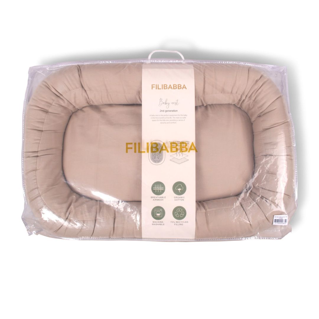 Filibabba Babynest Varm beige