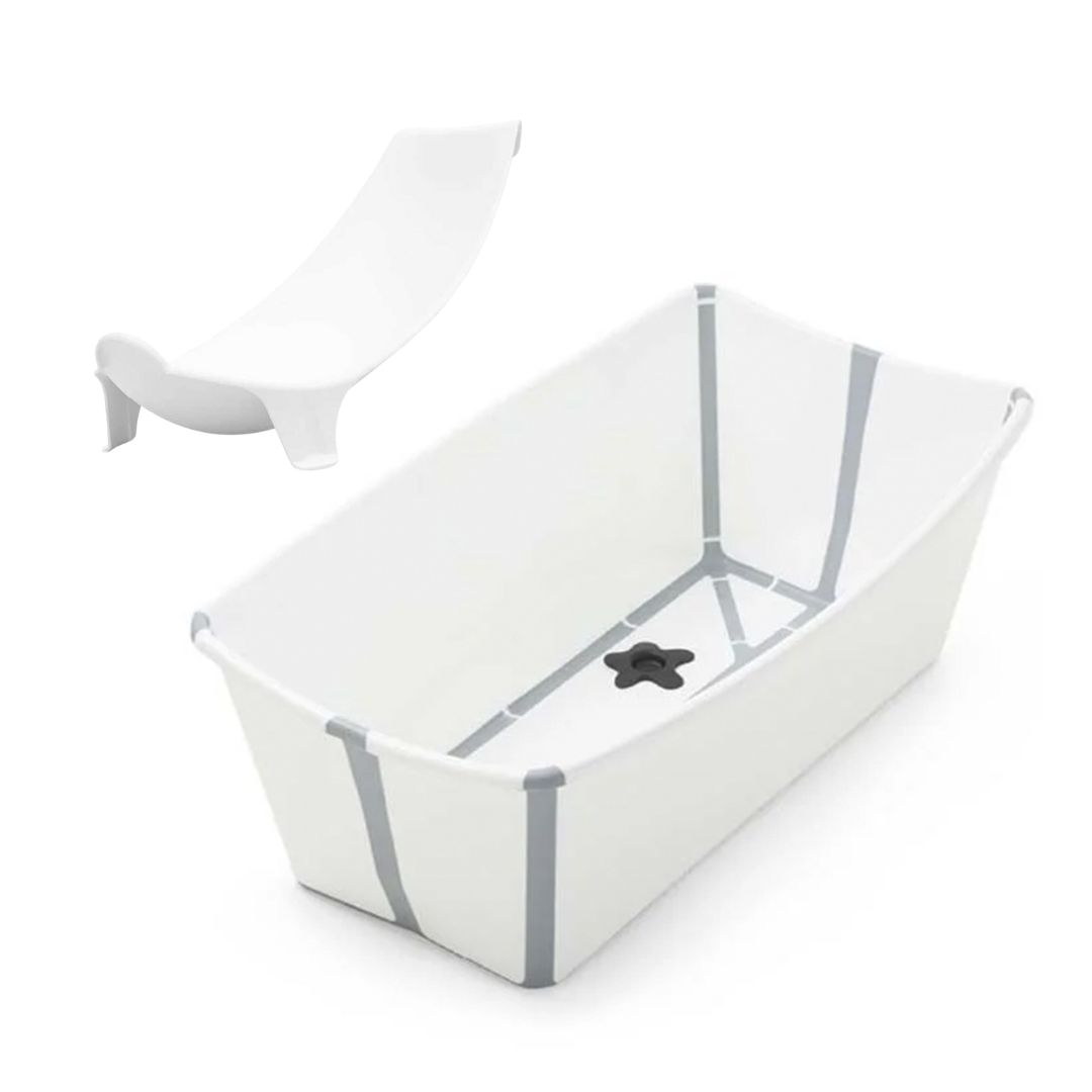 Stokke badbalja Flexi bath X-Large White + badstöd