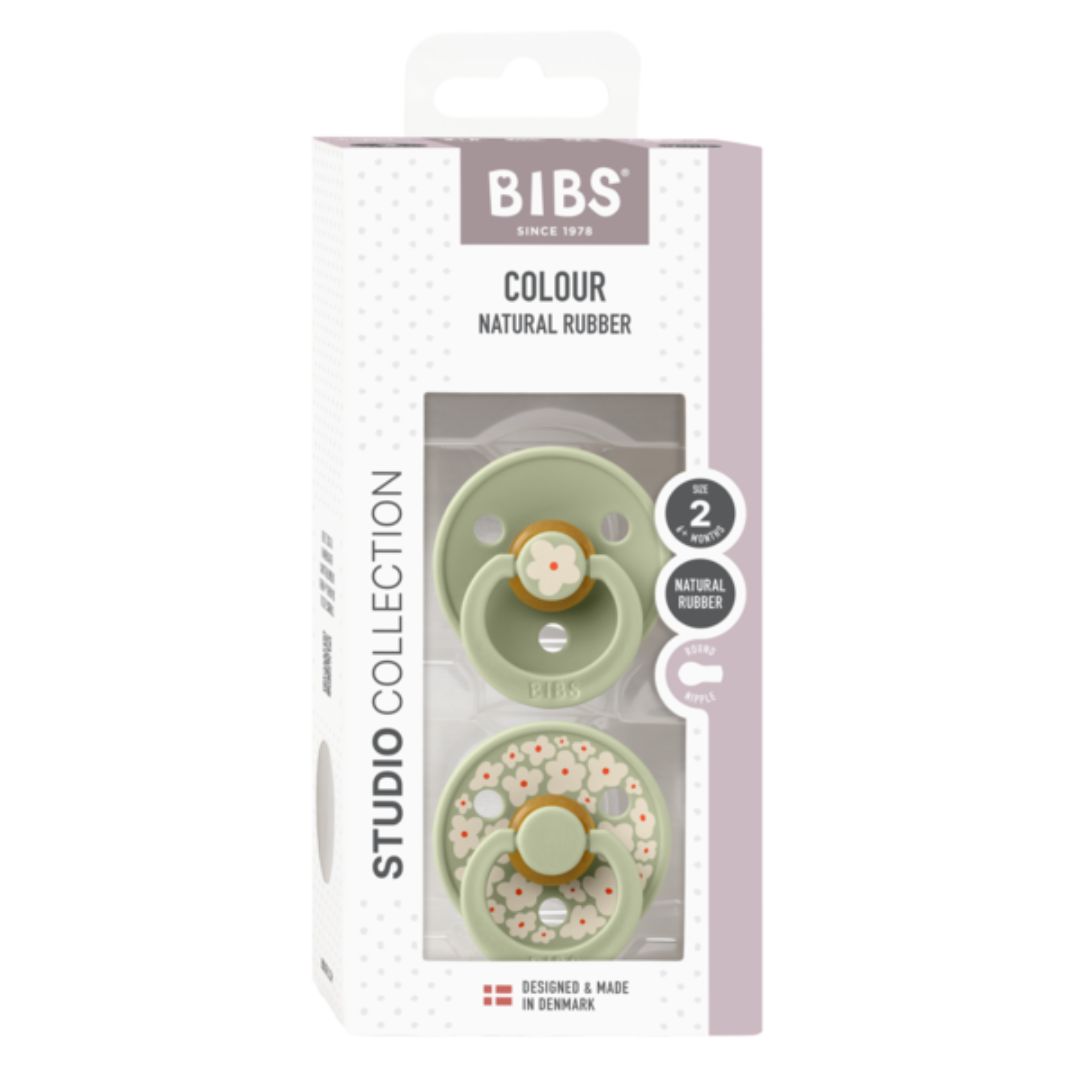 Bibs Napp 2-Pack 6-18m Jasmine Sage/Sage