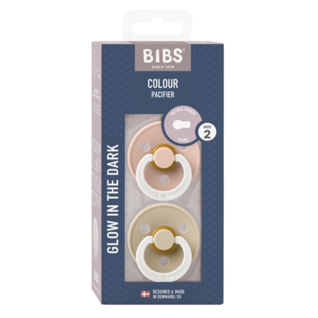 Bibs Napp 2-Pack 6-18m Blush/Vanilla Night