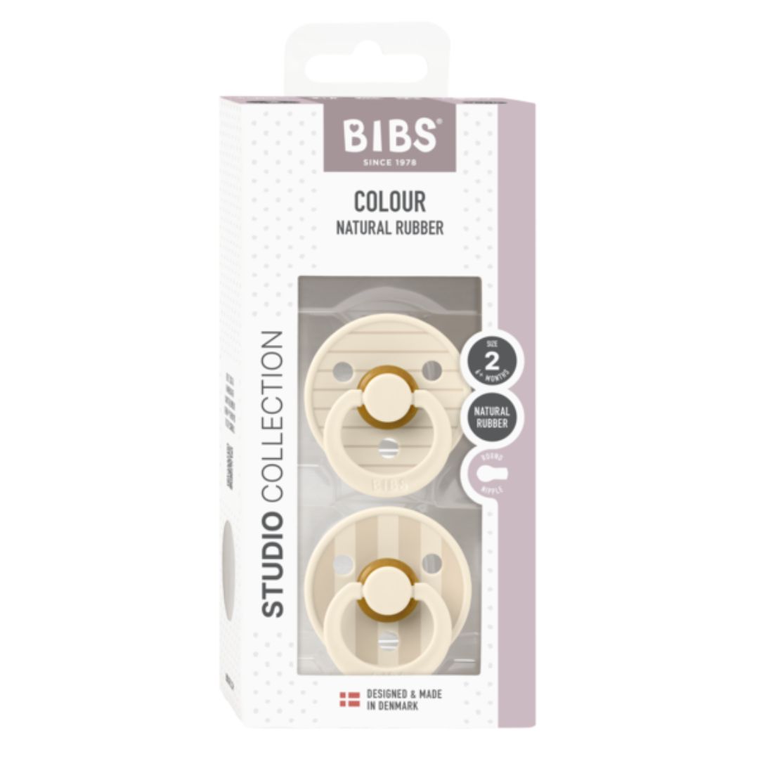 Bibs Napp 2-Pack 6-18m Ivory/Vanilla