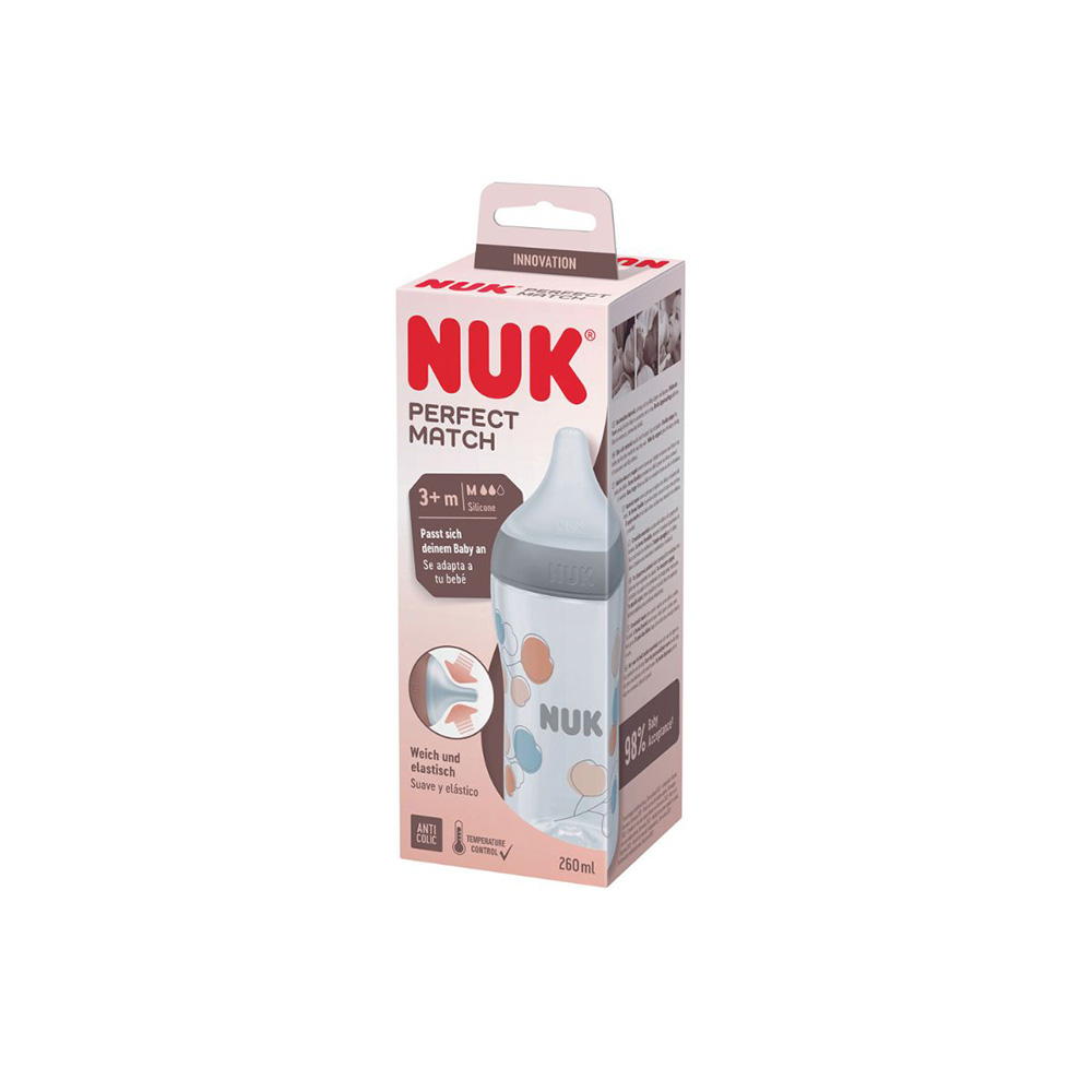 NUK Perfect Match Nappflaska 260 ml - Twig 260 ml