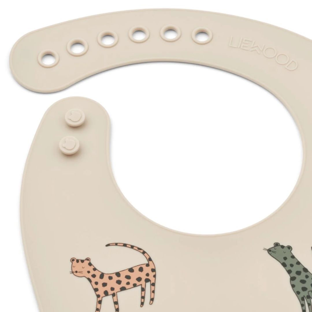 Liewood Tilda Silikon haklapp 2-Pack Leopard multi mix