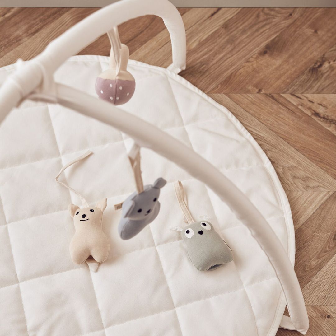 Kids Concept Babygym textil naturvit