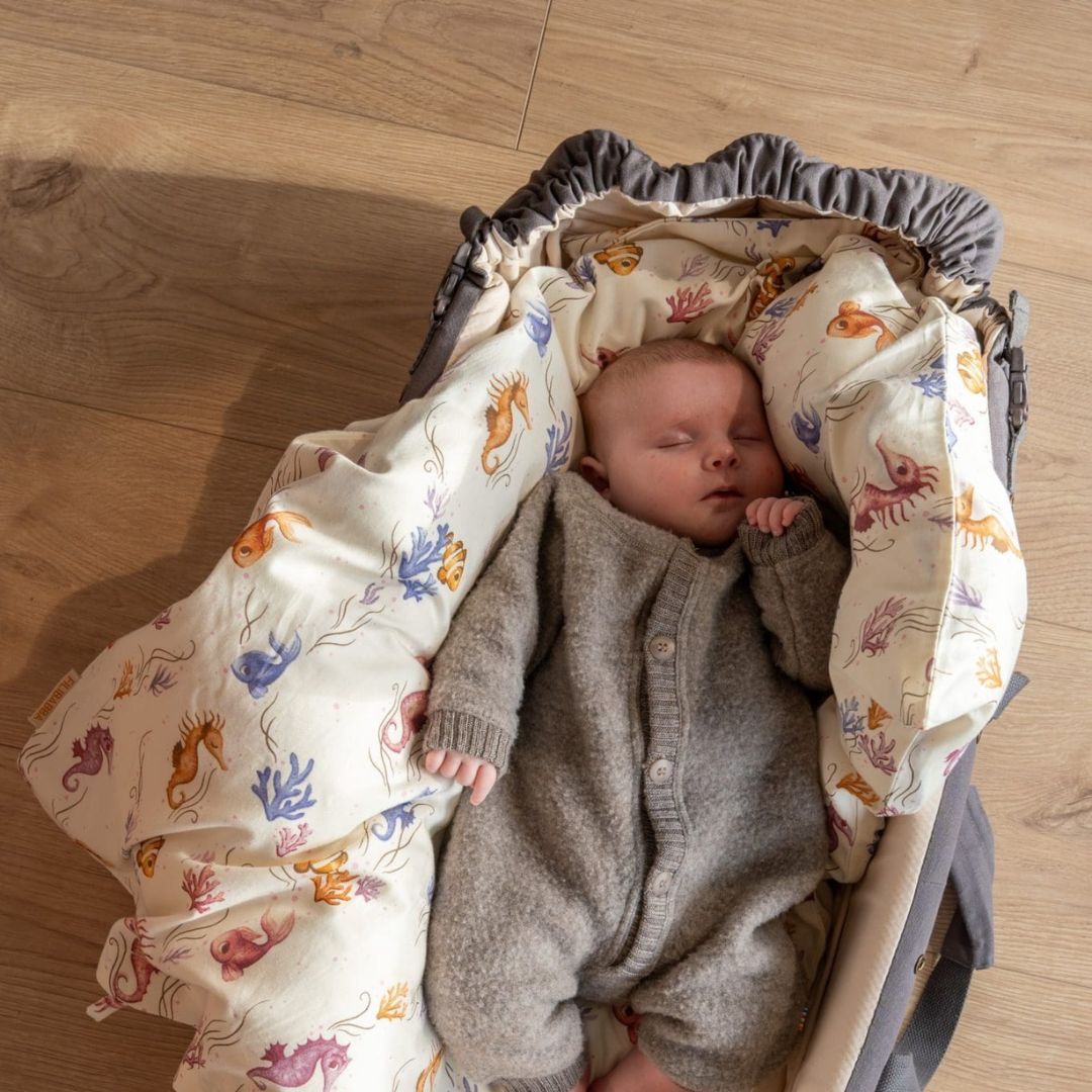 Filibabba Frida Babynest/mjuklift - Grå