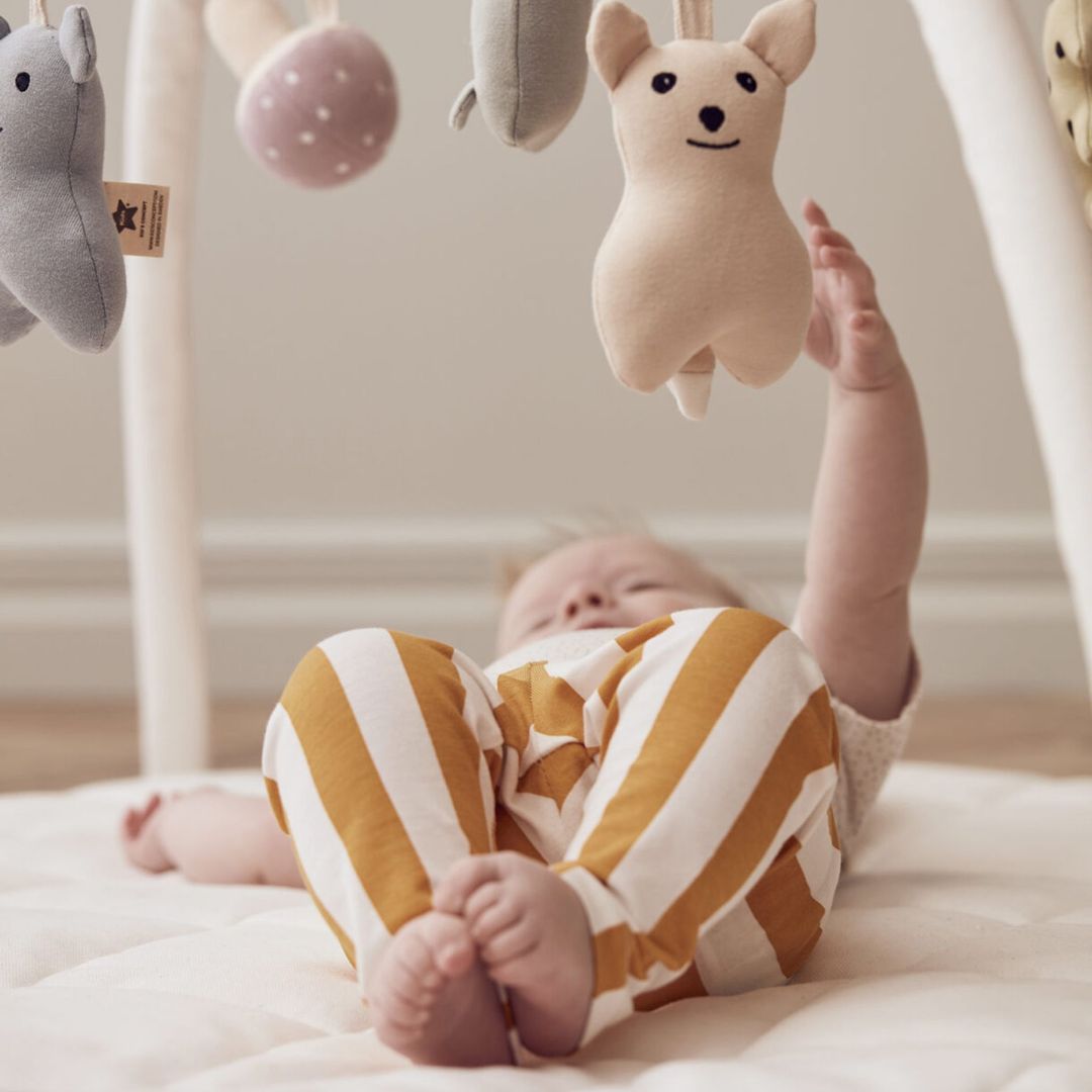 Kids Concept Babygym textil naturvit