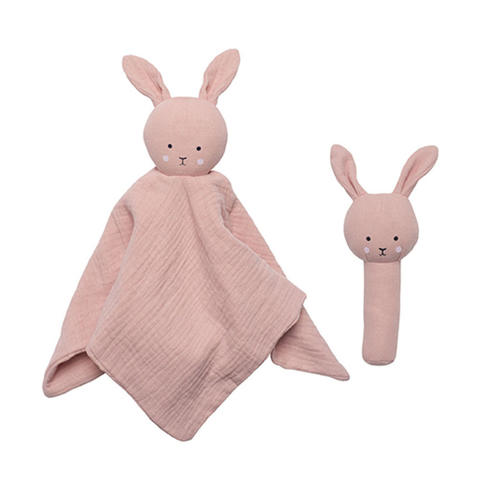 JaBaDaBaDo Babypresent Bunny skallra rosa