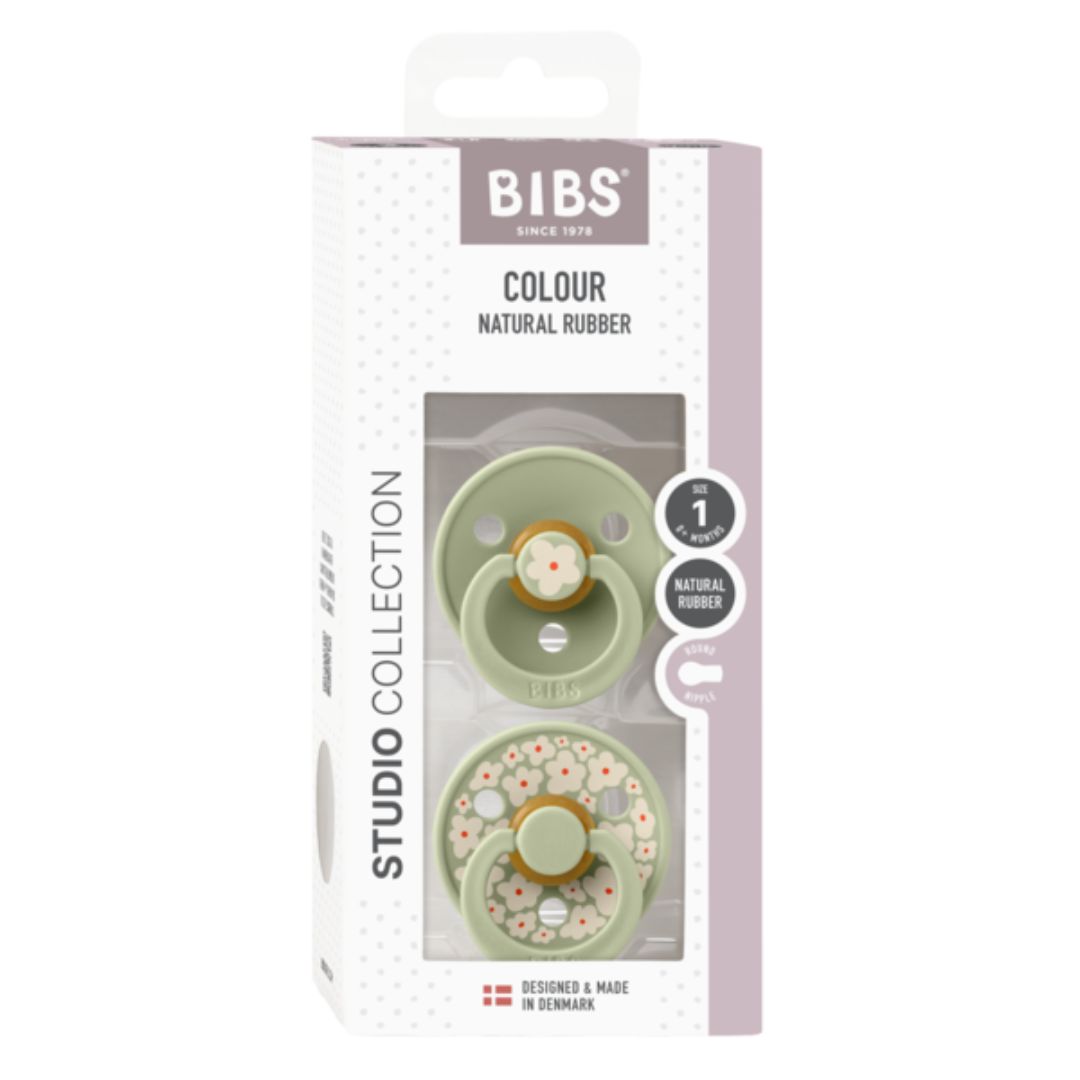 Bibs Napp 2-Pack 0-6m Sage/Sage