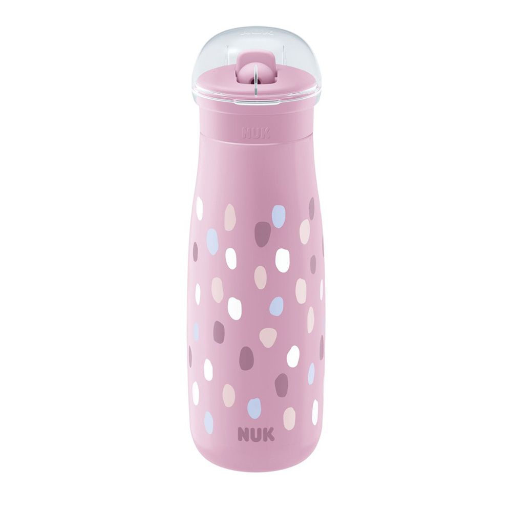 NUK Mini-Me Drickflaska - Lila prickar 450 ml