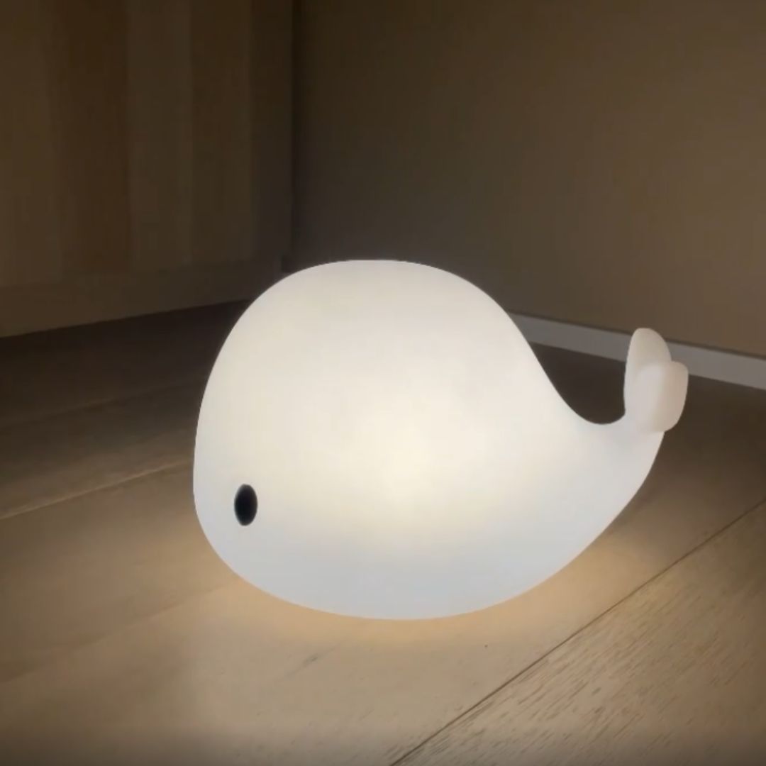 Filibabba LED-golvlampa - Christian the whale 30 cm