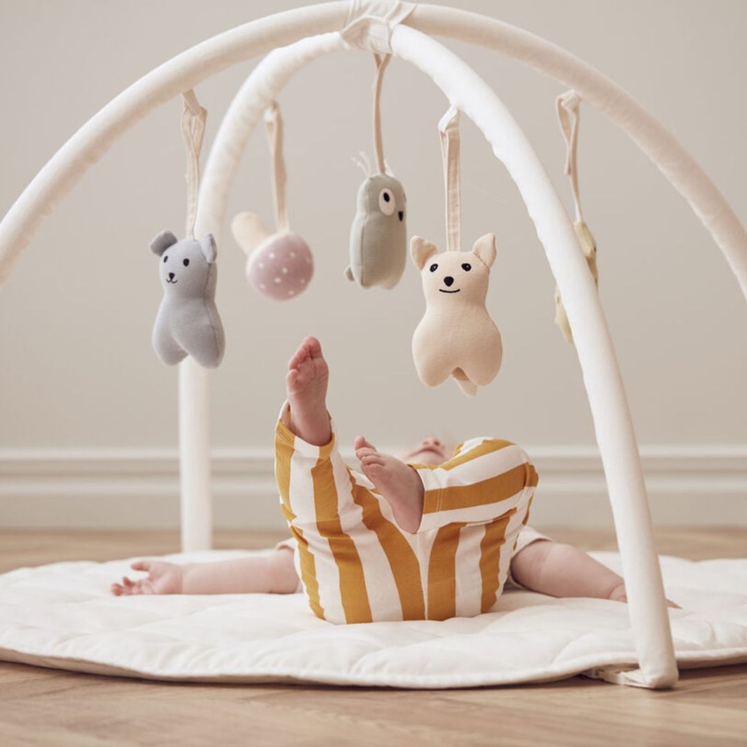 Kids Concept Babygym textil naturvit