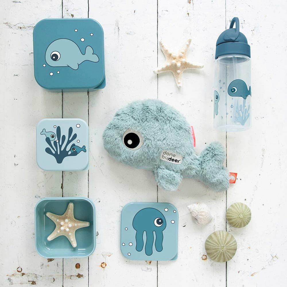Done by Deer Snack box 3-pack Sea friends Blue