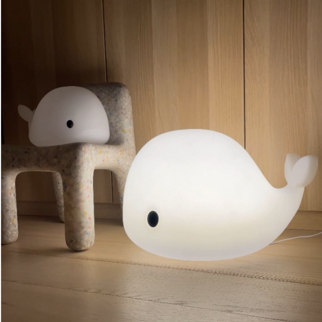 Filibabba LED-golvlampa - Christian the whale 60 cm